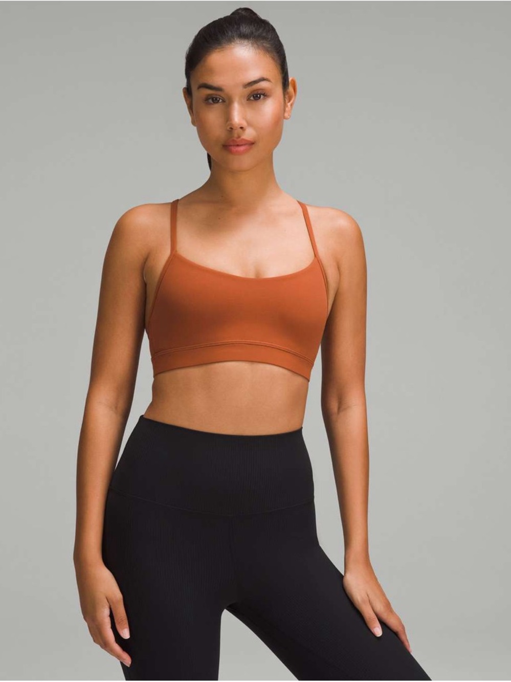 Lululemon Flow Y Bra Nulu - Sable size 4